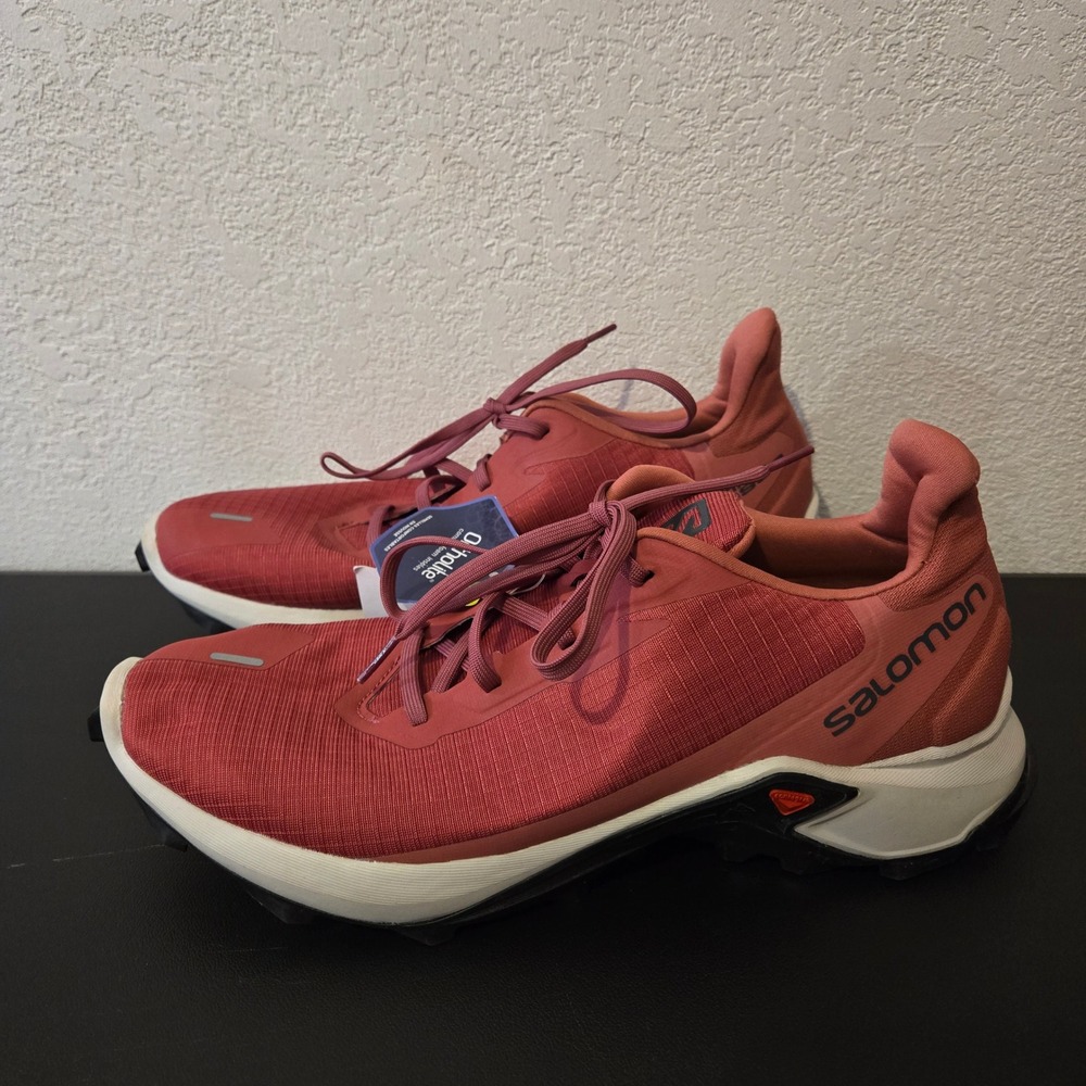 Salomon Alphacross 3 Trail Running Shoes Womens 11 Red Gorpcore Hiking NEW